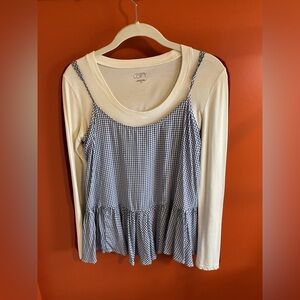 Old Navy Gingham  Check Spaghetti Strap Top - NWT